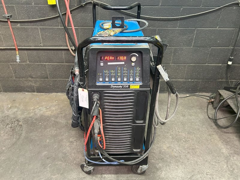 Miller #Dynasty-350, AC/DC tig & stick, water cooled package, ground clamp, foot pedal