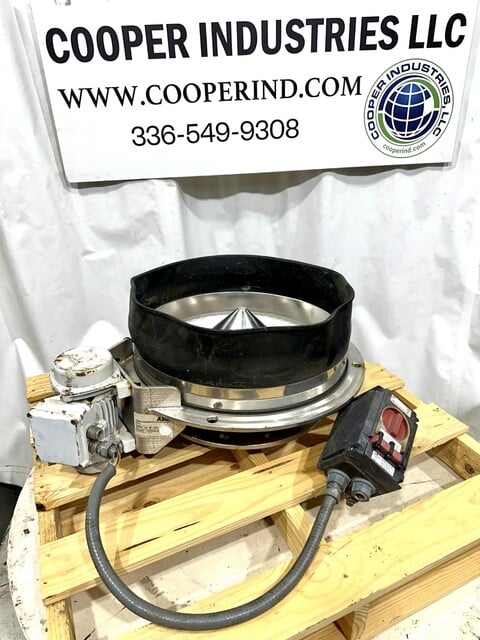 Azo, Azo bin activator, 21" dia inlet, 8" tall, 11-1/2" dia outlet