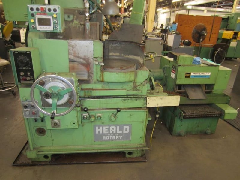 Heald #261, rotary surface grinder, 18.5" swing, 17.5"/16" chuck, 14" x 1.5" x 5" wheel, 8" grinding stroke