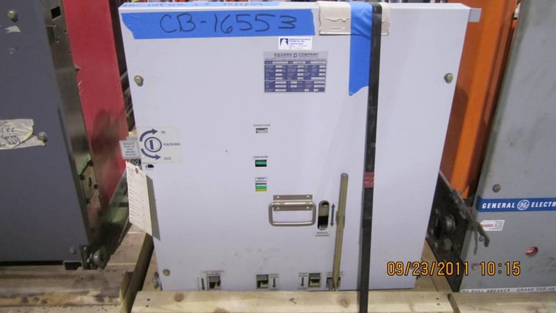 1200 Amp, SQUARE D, VAD3-05025-12, 4760 V, electrically operated, drawout, 125 VDC CLOSE/TRIP