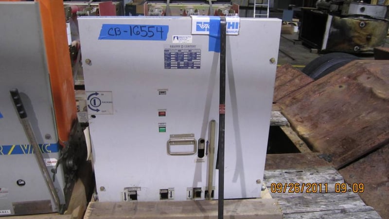 1200 Amp, SQUARE D, VAD3-05025-12, 4760 V, electrically operated, drawout, 125 VDC CLOSE/TRIP