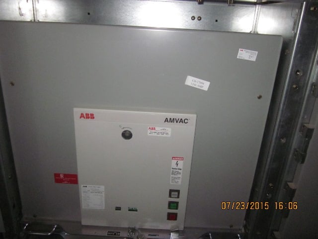 1200 Amp, ABB, AMVAC, 4160 Volts, 2009, ELECTRICALLY OPERATED, UNUSED:1