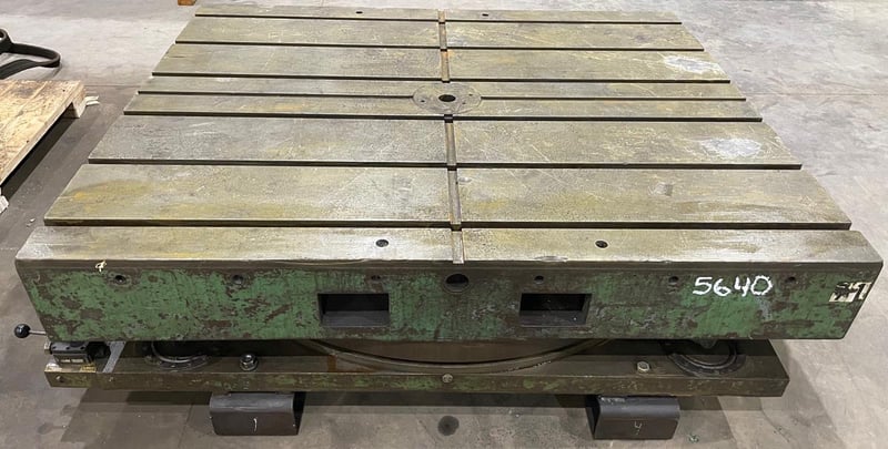60" x 72" Giddings & Lewis, airlift rotary index table