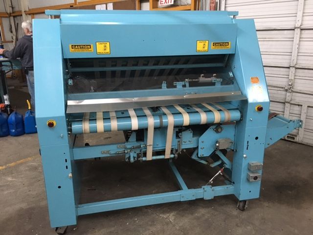 1-Lane Braun #TBFCF, blanket folder w/stacker, 480 V., 2006