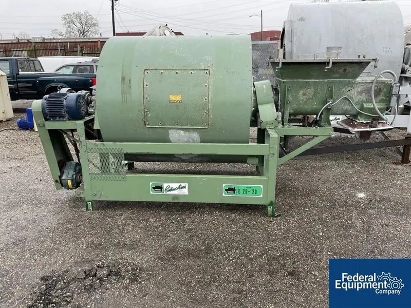 67 cu.ft. Burton #EC20-20, Mixer, carbon steel, 4000 lb. capacity, 58" diameter x 60" L Drum, 7 HP