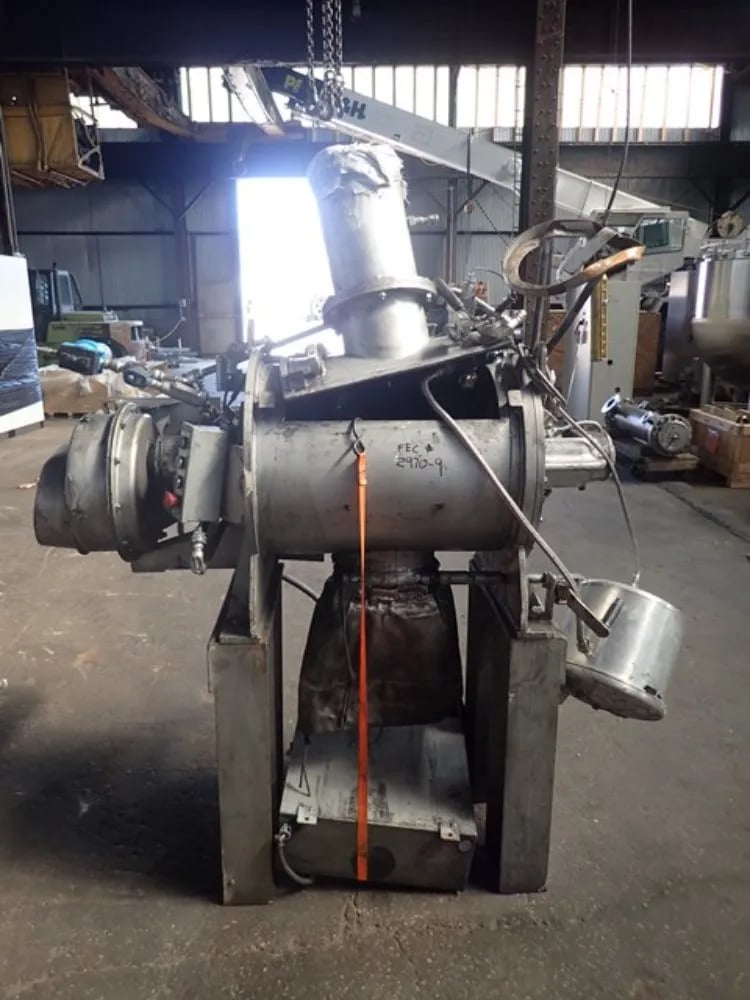 Littleford #FKM-130, Stainless Steel Plow Mixer, Stainless Steel, 4.6 cu.ft. Total capacity, 2.8 cu.ft. Work