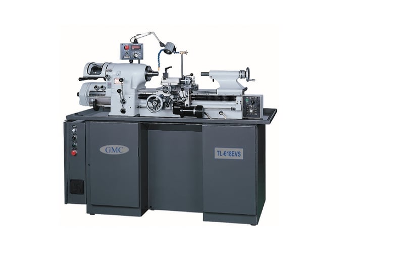 11" x 18" GMC #TL-618EVS, precision lathe, 6" swing over cross slide, 6" 3-jaw chuck, collets, 2.189" spindle
