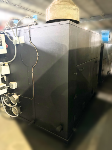 70 HP Parker #70, Steam Boiler, 125 psi, 349 sq.ft., 2,940,000 BTU/H, 1994