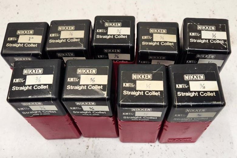 Nikken #KM-1-1/4, straight collets, (9 available)