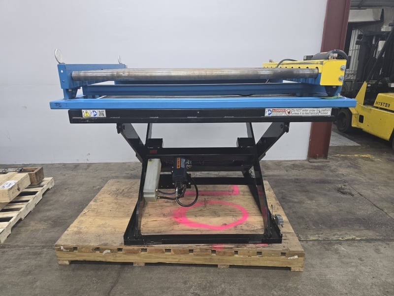 2500 lb. Autoquip #Series-35, automatic scissor lift w/ conveyor, 1.5 HP