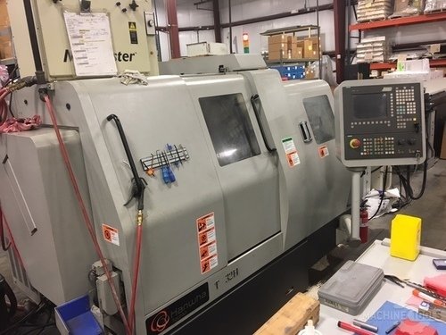 Hanwha #STL32H, Swiss Type CNC Lathe