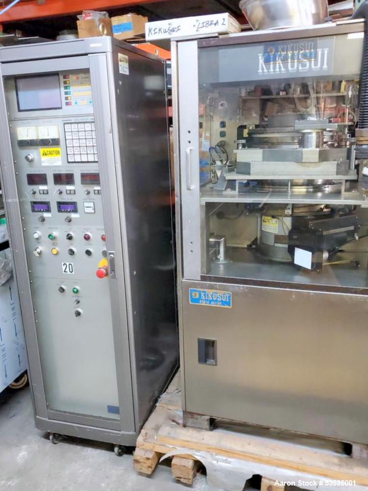 8 Ton, Kikusui #Libra-2-036SS2JZ, Rotary Tablet Press, 36 station, 16mm diameter x 16mm fill max, 216k