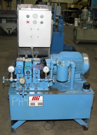 15 HP Vickers #PVQ20, hydraulic power unit, 30 gallon, 10 GPM, 2000 PSI, 1800 RPM, 230/460 V.