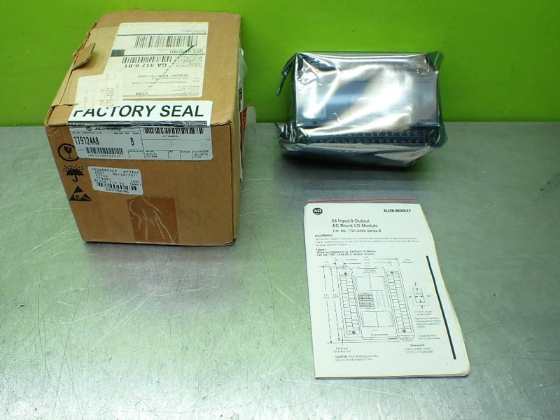 Allen-Bradley #1791-24A8, AC Block I/O Module, 24 Input, 8 Output, 6.95" H x 4.35" W x 3.85" D