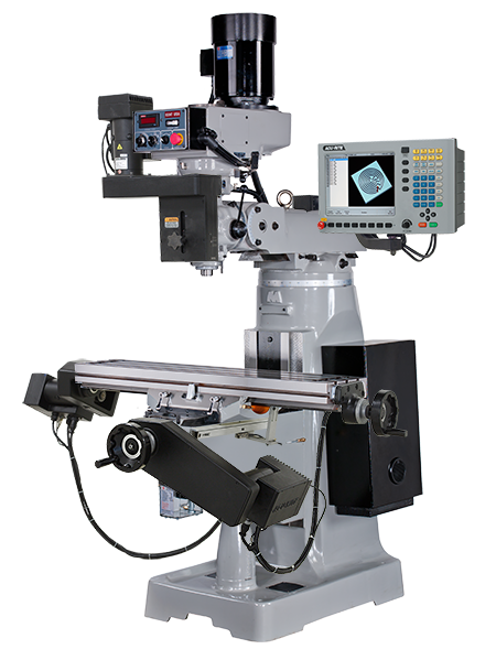Kent #KTM-3VSF, CNC Knee Mill, 31" X, 11" Y, 15" Z, 9" x49" Table, 14.5" Ram, 6" Boring capacity, 3 HP