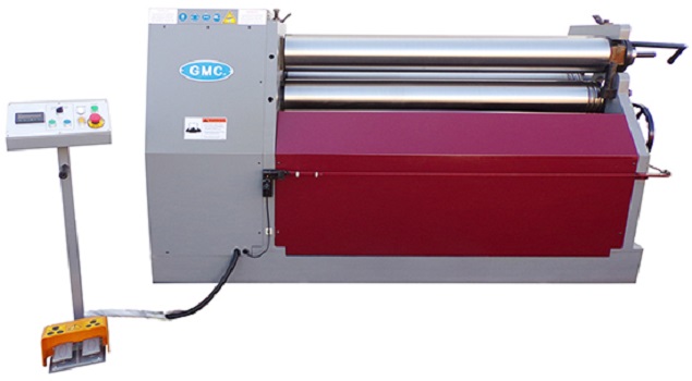 6' x 1/4" GMC #HBR-0625, Initial Pinch Hydraulic Plate Bending Roll, 3-Roll, 7.5" diameter x 6.7' L Rolls