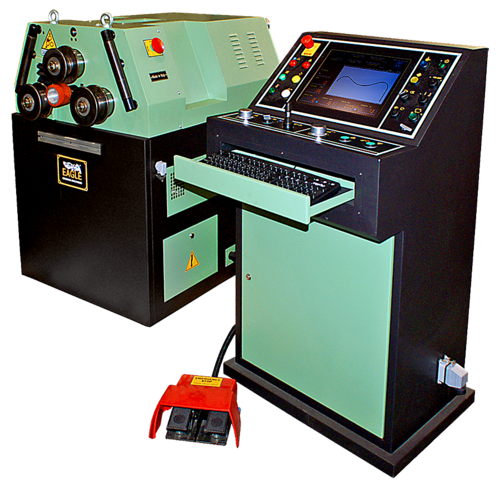 16" x 1.5" x 1/4" Eagle #BA35-CNC, CNC Programmable 3-Roll Driven Angle Roll Bender, Auto Repeat, 13 FPM, new