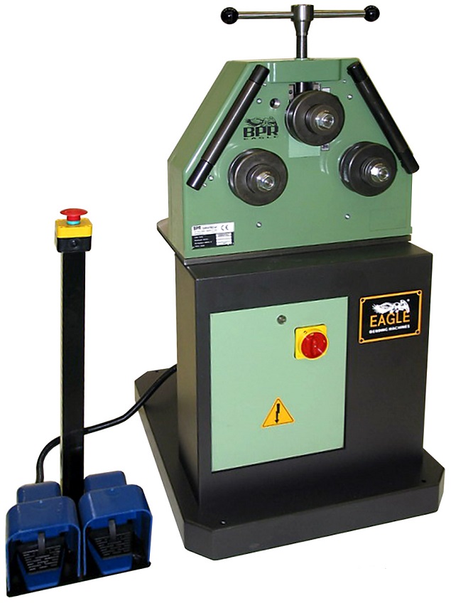 22" x 1.5" x 3/16" Eagle #CP30E-PR, Universal Roll Bender, 1.2" outside dimension Shaft, 5.4" outside