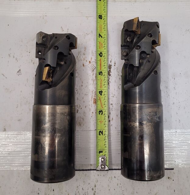 Kennametal #K2003R402AN25408C, Indexable Milling Cutter, 2" Shank, 7"/7.5" Cutter overall length, Lot of 2