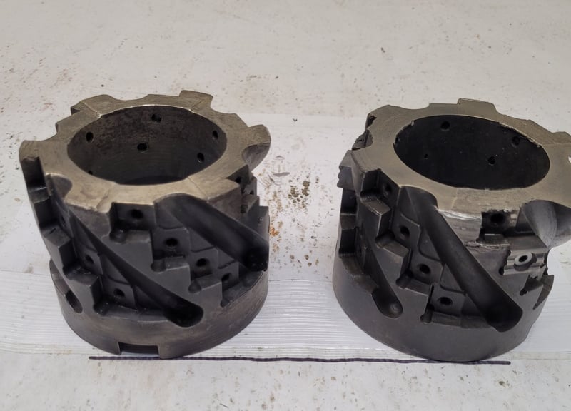 Ingersoll-Rand Co. #27J1V4060R02, Shell Mill, 4" Indexing, 24 Insert, 1.5" Bore, 2" Cut Depth, Lot of 2