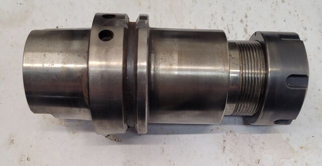 Kennametal, Erickson #ER32, collet adapter, 50 mm diameter Lock Nut, 100 mm L Gage, 45 mm L Clamping, 13 mm
