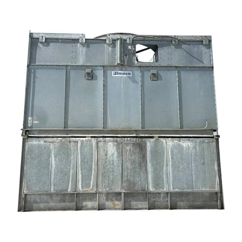 885 Ton, Frick #IDC-3540-4-Q, Evaporative Condenser, 627.65 Ton Ammonia, 143820 CFM, 27.35 cu.ft. Coil, 300