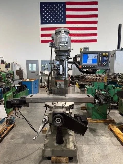 Bridgeport #Series-I, vertical mill, 9" x42" tbl., 2 HP, 26" X, 12" Y, 5" Z, 60-4200 RPM, R-8, Acu-Rite