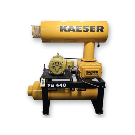 874 cfm, 6 psig, Kaeser #Omega-62, positive displacement blower, 2095 RPM