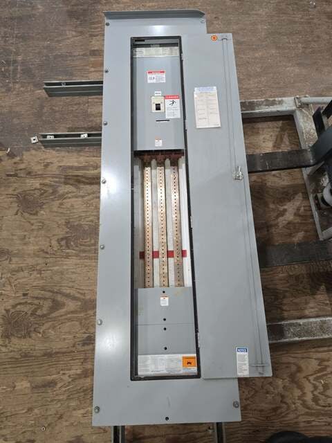 400 Amp. Eaton, PRL3A Pow-R-Line, Panelboard, 480 Volts 3PH 3W MCB HKD 400 Amp Panel 3R Encl