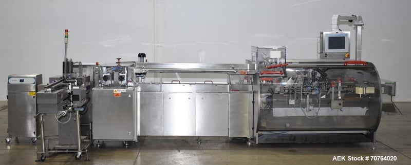 Bosch #CUT120, Auto Intermittent Horiz Tuck Cartoner, 60 CPM, 0.59"-4.44" x 0.78"-4.44" x 1.96"-7.87" max