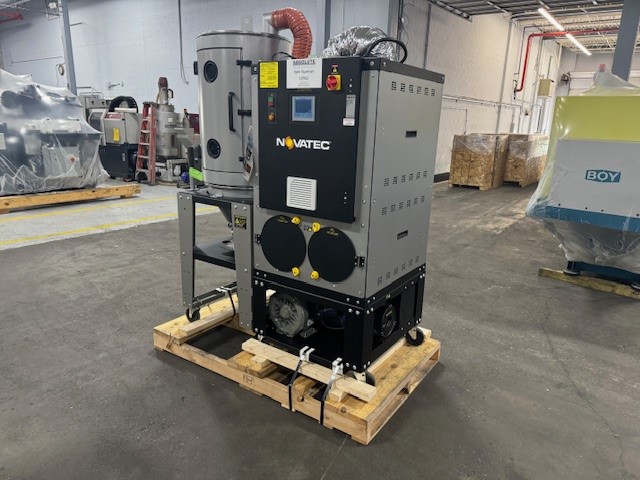 Novatec #NW3-100-DC NovaWheel, dry/convey system, 100 lbs/hr., VR package, new, 2025