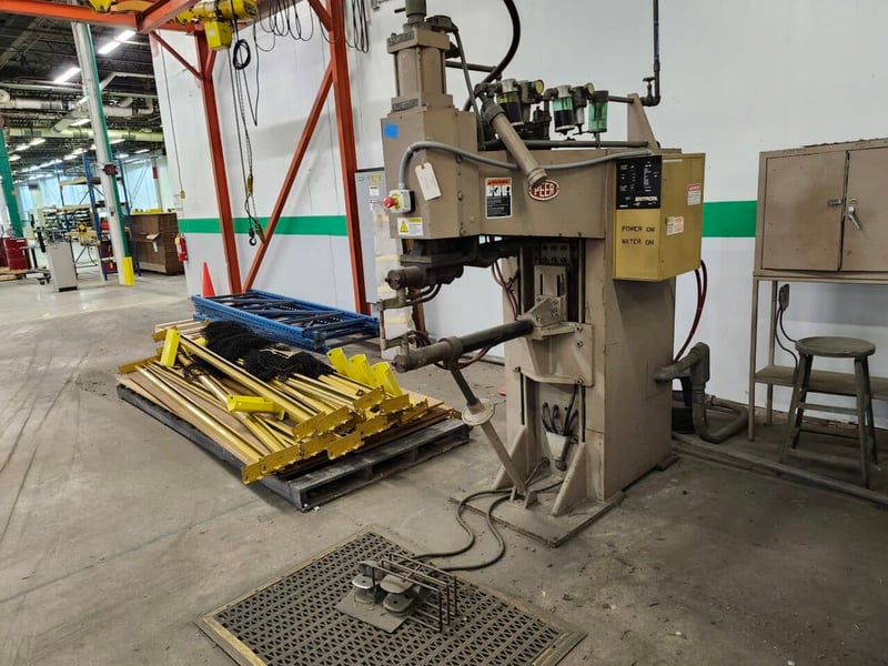 150 KVA Peer #P-100, spot welder, copper resistance weld arms, 440 V.