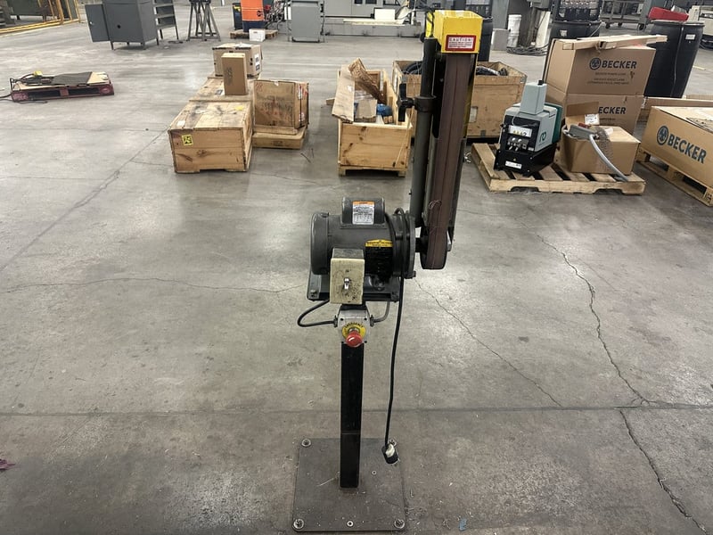 2" x 48" Kalamazoo #2FSM, pedestal belt sander, 1/2 HP, 3450 RPM, emergency stop switch
