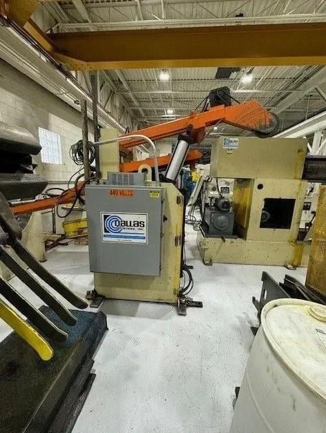 10000 lb. Dallas Industries #DPR-10,000# x 24 / PTR-10,000# x 24, space saver coil feed line, 24" x