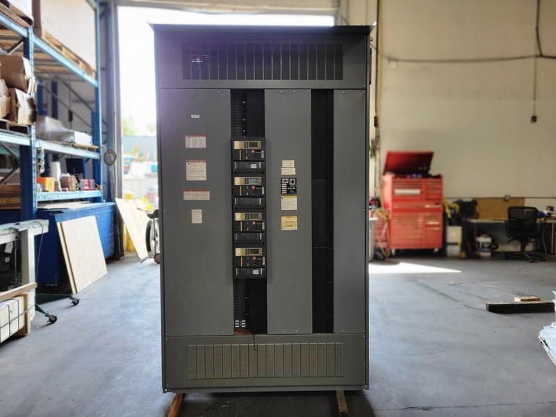 Square D #QED, switchgear unit with 4x circuit breaker PJ400, 3000 amp, 480 Volts, 2020