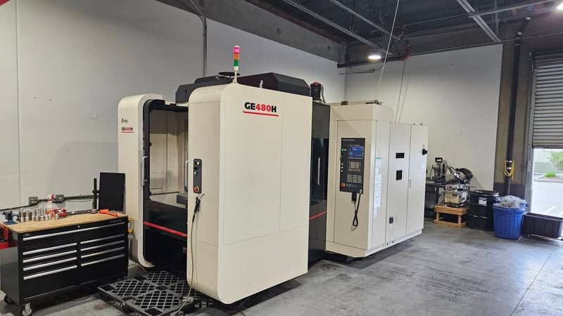 Enshu #GE480H, Horizontal Machining Center, w/Fanuc 31i-Model B Control, 31.5" X, 31.5" Y, 31.5" Z, (20 19.7"