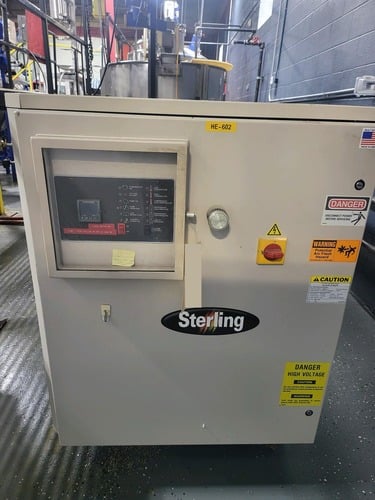 20 Ton, Sterling #SMCW20, Chiller, R-22, 50.4 GPM Flow Rate, 35-65 F Water Outlet Temp., 460 V, 1900