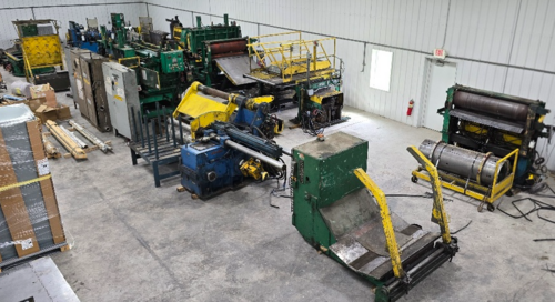 60" x 9" Pro-Eco Slitting Line, 0.02"-0.25", 72" max outside dimension, 20"-24" ID, 50,000 lb, LR, w/ extra