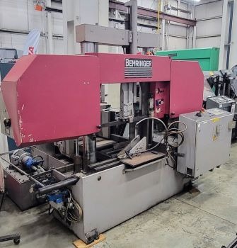 17" x 17" Behringer #HPB430A, horizontal bandsaw, automatic, 19' x 2" x 0.063" blade, 7.4 HP, 480 V., 2004