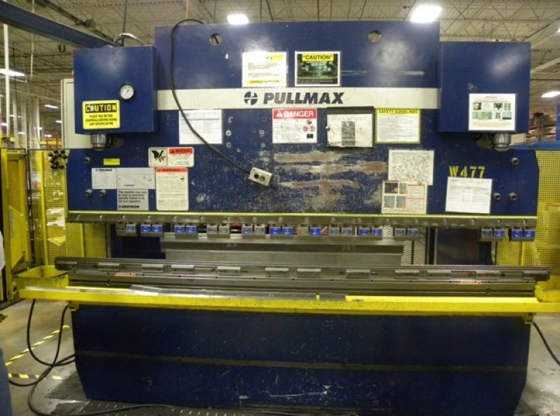 110 Ton, Pullmax #Optima, hydraulic, 10' overall, Cybelec DNC 900 CNC Control, Y1, Y2, 6-Axis gauge, 1999