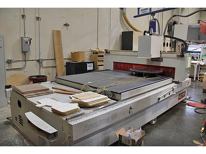 Vector #Revolution-180, CNC Contour Edgebander, 139.7" X, 72" Y, 0.63"-1.57" Material thickness, (2) 48" x