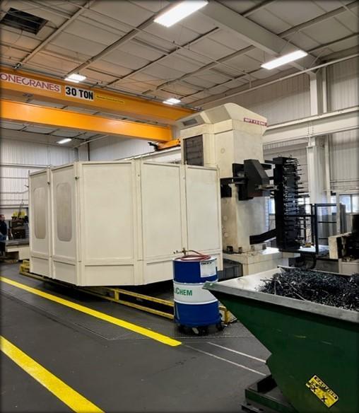 5" Fermat #WFT-13, CNC horizontal boring mill, 98" vertical travel, 141" table travel, 59" saddle travel, 40