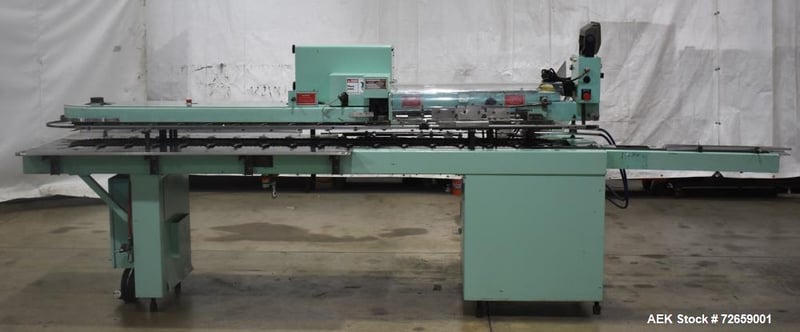 Bivans Vertuck #74, Semi-Automatic Vertical Cartoner, 120 CPM, 3/4"-3-1/2" x 7/8"-5" x 2-1/2" -10" cases, 6"