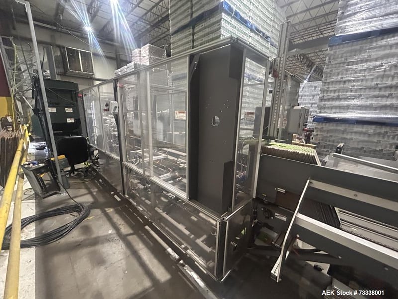 Pearson #R225, automatic case erector, 25 CPM, 5-16" x 7.25-23.5" x 5-21" case range, RSC or Tablock cases