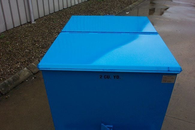 Marathon #HD-300, Heavy Duty Self-Dumping Forklift Hopper, 3 yd, unused