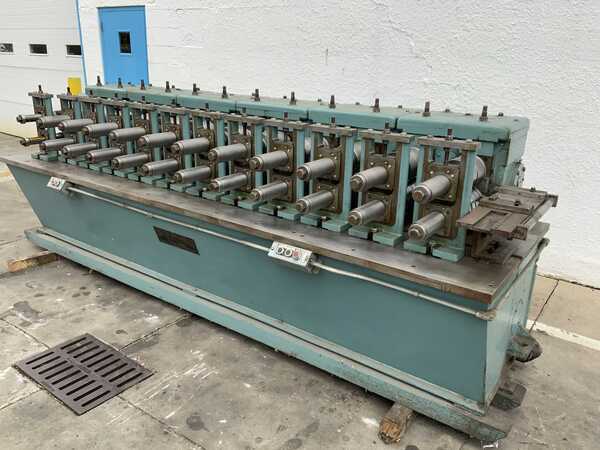 12 Stand, Rafter rollformer, 2" spindle diameter, 20" roll space, forward & reversing, 15 HP