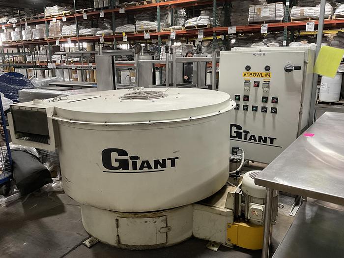 16 cu.ft. Giant Finishing #GB-16HDW, spiral bowl w/internal separator vibratory cob dryer & polishing