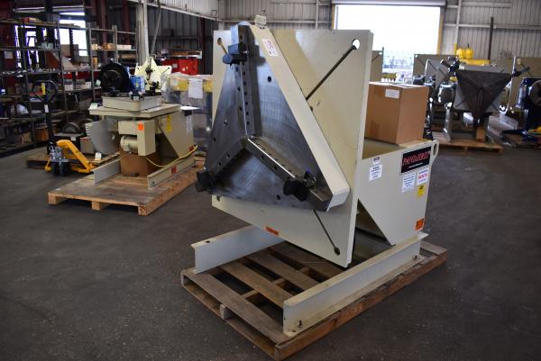 4500 lb. Pandjiris #45-12AB, welding positioners, 12" COG, variable speed rotation, powered gear titl, hand