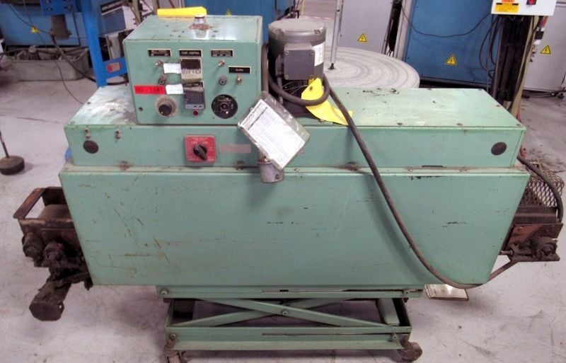 6" width x 2.5" H x 48" D JN Machinery #MKP-6, continuous temper furnace, 930&deg;F