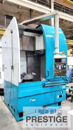 33" Daewoo Doosan #V850M, CNC vertical turing & milling center, Fanuc 18T, 3-jaw 24" chuck, 39.37"swing, 2000